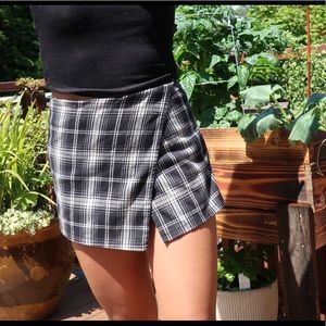 Plaid skort